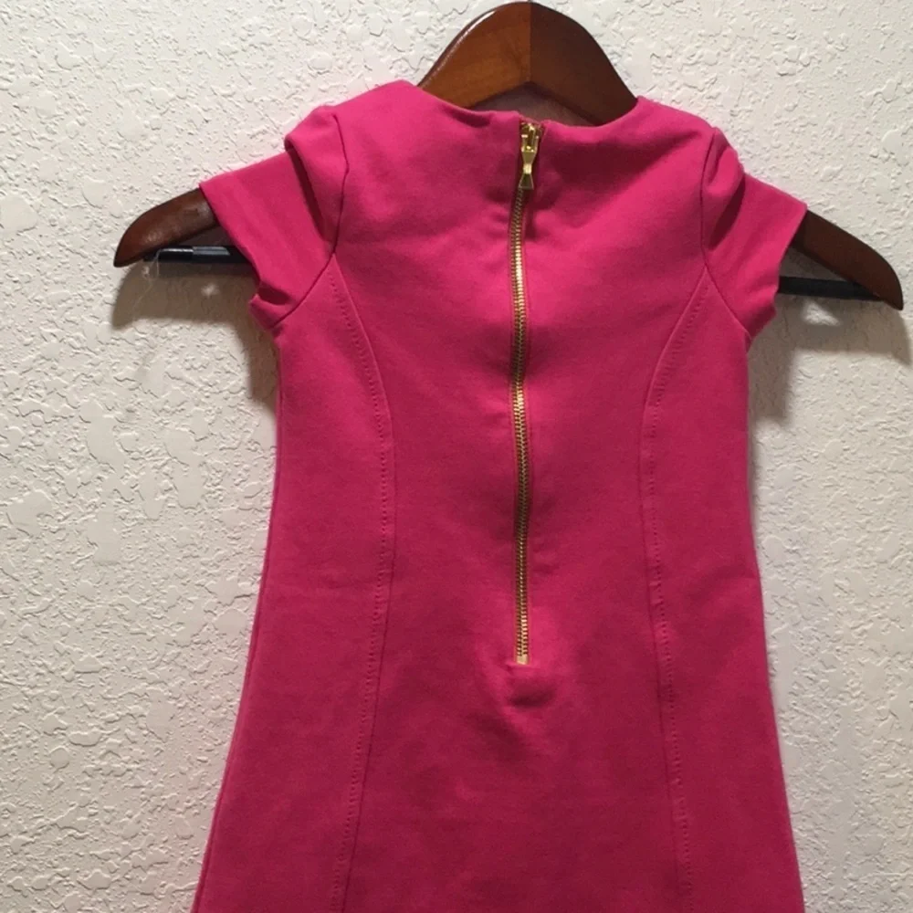 Kate Spade pink and black bow girls dress size 4 GUC